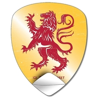 Sticker / Decal - UV-Coated Vinyl - 4x4.9 Badge Shape... from ASI 91760...