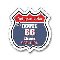 Magnet - Road Sign Shape (2.9375x2.5) - 20 Mil.... from ASI 91760 Tradenet...