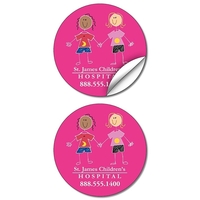Sticker / Decal - UV-Coated Vinyl - 2.5 Inch Circle Shape... from ASI 91760...