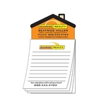 Custom Magna-Pad - 3.5x6.25 25-Sheet with House Shape Magnet