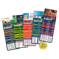 Magna-Card Business Card Magnet - Football Schedules (3.5x9)... from ASI...