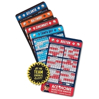 Magnet Sport Schedules - 4x7 Baseball Round Corners - 25 mil... from ASI...