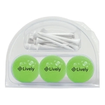 3 Golf Ball Clam with Hand Full of Tees