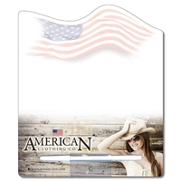 Memo Board - 8.5x10.125 Laminated Shaped (Flag) - 14 pt.... from ASI 91760...