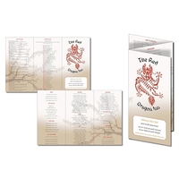 Tri-Fold Menu Card - 11x17.5 Flat (11x6 Folded) - 8 pt.... from ASI 91760...