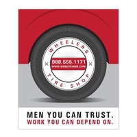 Magnet - 2.5x3 Square Corners - 25 Mil... from ASI 91760 Tradenet Publishing...