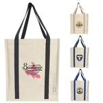 Denver Recycled 10oz Cotton Two Tone Shopper Tote Bag