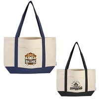 Dallas Recycled 10oz Cotton Front Pocket Tote Bag