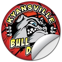 Sticker / Decal - UV-Coated Vinyl - 5 Inch Circle Shape... from ASI 91760...