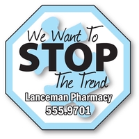 Awareness Magnet - Octagon Shape (2.25x2.25) - 25 Mil.... from ASI 91760...