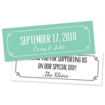 Wedding Favor Card Tag (2.75x1) - Extra-Thick UV-Coated (1S)