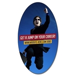 Magnet - Oval Shape (4x2.25) - 20 Mil.