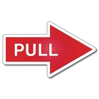 Magnet - Arrow Shape - Right (4x2.4) - 20 mil.... from ASI 91760 Tradenet...