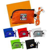 Zip Around Cloth & Ear Bud Kit... from ASI 30208 A P Specialties / AP...