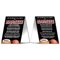 Table Tent - UV-Coated (1S) - 5x7 Folded - 10 pt.