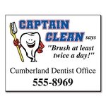 Magnet - 2x2.5 Square Corner - 25 Mil.