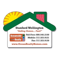 Magnet - House w/Round Corner (2.75x1.875) - 25 Mil... from ASI 91760...