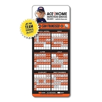 Sports Laminated Card - 3.5x8.5 - Baseball Schedules... from ASI 91760...