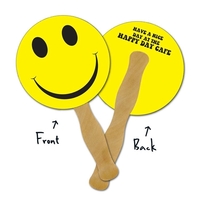 Mini Hand Fan - 5.25 Diameter Circle Laminated - 14 pt.... from ASI 91760...