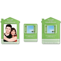 Magnet - House Shape Picture Frame (Approx. 4.3x6) - 25 Mil.
