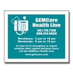 Magnet - 3x3.75 Square Corner - 25 Mil.