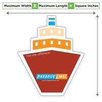 Custom Shape Magnet - 26 to 45 Square Inches - 20... from ASI 91760 Tradenet...