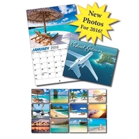 13 Month Custom Appointment Wall Calendar - ISLAND GETAWAY