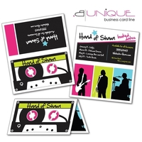 Extra-Thick UV-Coated (1S) Folded Paper Business Card (3.5x2... from ASI...