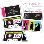 Extra-Thick UV-Coated (1S) Folded Paper Business Card (3.5x2