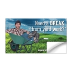 Business Card Sticker / Decal - UV-Coated Vinyl - 3.5x2 Rect