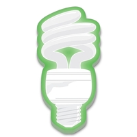 Stik-ON Shape Adhesive Notes - Fluorescent Light Bulb (2.