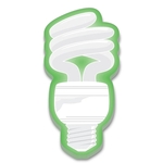 Stik-ON Shape Adhesive Notes - Fluorescent Light Bulb (2.