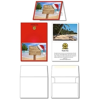 Greeting Card - 4x5.5 Folded with Envelopes - UV-Coated (1S)... from ASI...