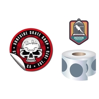 Roll Stickers / Decal - Indoor Permanent - 3.0" Diameter Rou