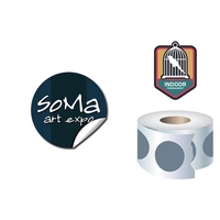 Roll Stickers / Decal - Indoor Permanent - 1.0" Diameter Rou