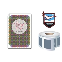 Roll Stickers / Decal - Outdoor Permanent - 6x4 Rectangle Sh