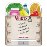 Delivery Laminated Memo Board - Grocery Bag Shape (8.5x10.12