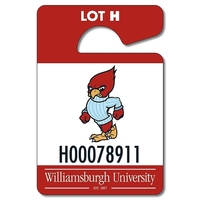 School Plastic Hang Tag / Parking Permit- 3x4.5 - UV Coated