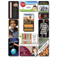 Business Card Sticker / Decal - UV-Coated Vinyl - 3.5x2 Rect