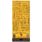 School Magna-Phrase Magnet - 3.5x8.25 with Business Card Mag