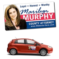 Political Magnetic Car/Truck/Auto/Vehicle Signs - 24x12 Roun... from ASI...