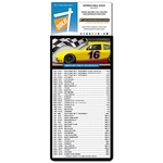 Magna-Card Business Card Magnet - NASCAR Racing Schedule (3.