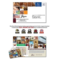 Magna-Peel Postcard (8.5x5.25) - Laminated with Business Car... from ASI...