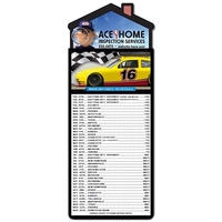 Magna-Card House Shape Magnet - NASCAR Racing Schedule (3.5x