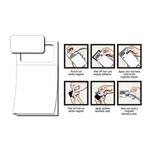 Magnetic Scratch Pad / Notepad (MBC) - Plain White Sheet (50