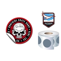 Roll Stickers / Decal - Outdoor Permanent - 3.0" Diameter Ro... from ASI...