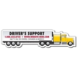 Magnet - Tractor Trailer Big Rig Semi Truck Shape (6.625x1.5
