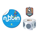 Roll Stickers / Decal - Indoor Permanent - 4.0" Diameter Rou