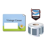 Roll Stickers / Decal - Outdoor Permanent - 4x3 Rectangle Sh