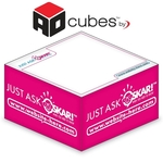 Ad Cubes - Memo Notes - 2.75x2.75x1.375-1 Color, 1 Side